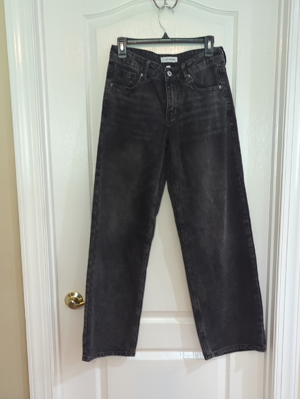 Love soho Black Wide Leg 1980 Jeans Sz3
